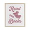 Stupell Industries Read More Books Pink Framed Print Under Glass, design by Marcus Prime